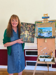 Two paintings demonstrated by Tracey.jpg